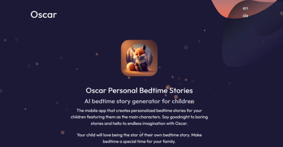 Oscar - bedtime story generator